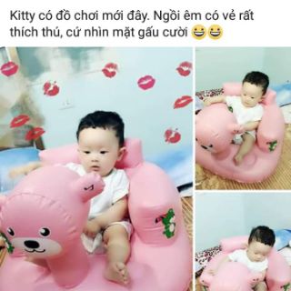 Phao thú tập ngồi cho bé.