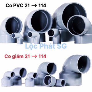 Cút, Co PVC, co giảm PVC 21, 27, 34,... phụ kiện ống nước PVC đủ loại