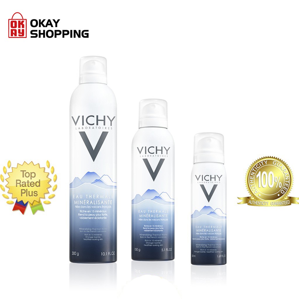 Nước xịt khoáng dưỡng da cấp ẩm và bảo vệ da Vichy mineralizing thermal water 300ml | WebRaoVat - webraovat.net.vn