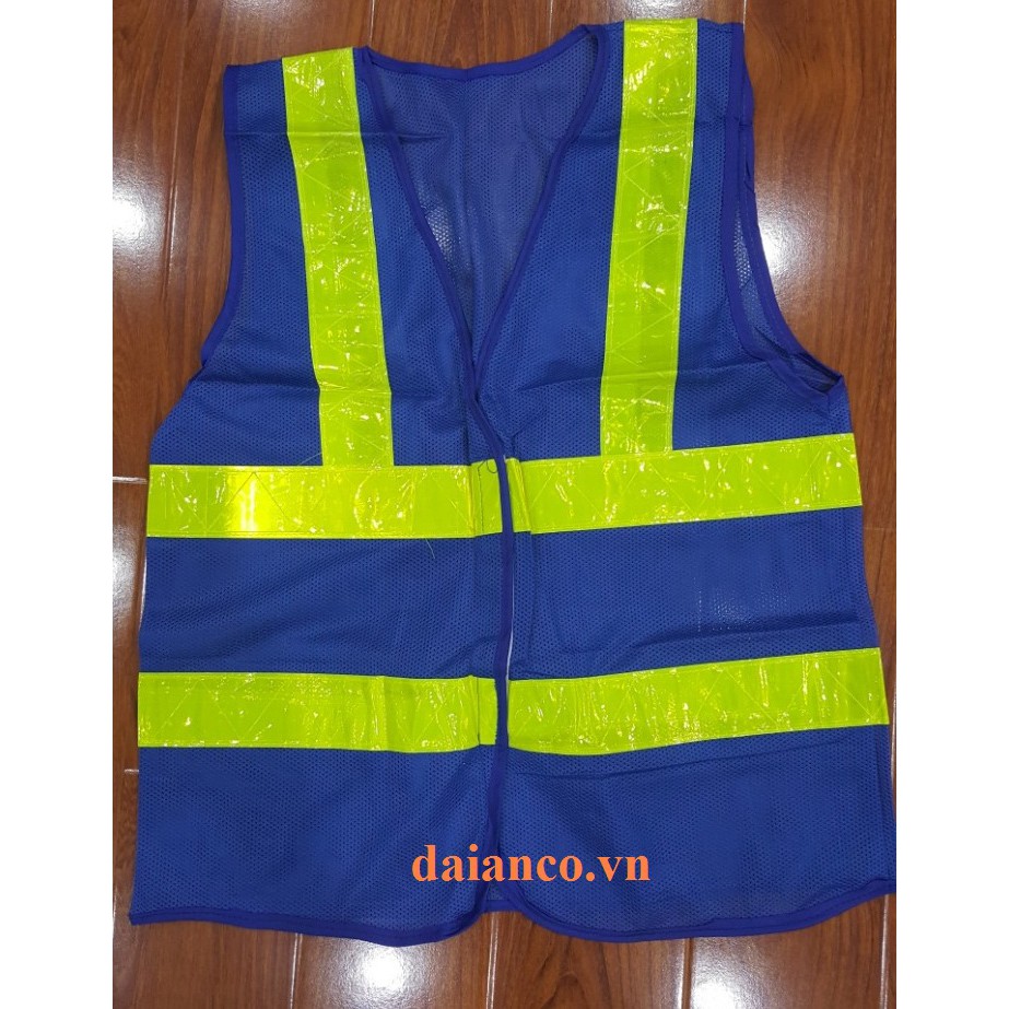 Áo ghi lê 3M lưới dán phối phản quang khóa dán (nhiều màu)