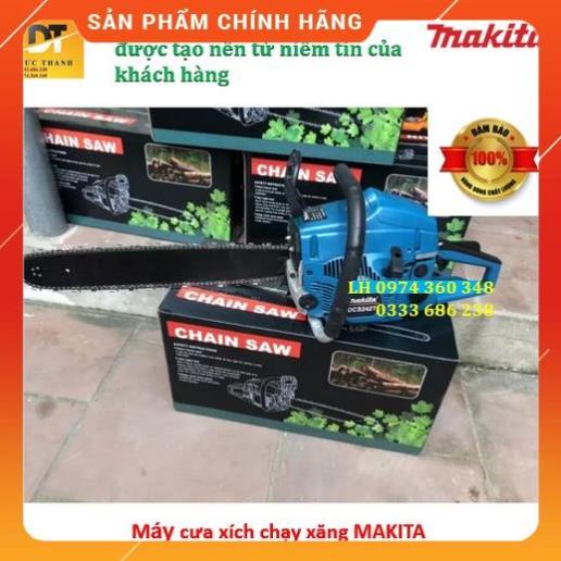 Máy cưa xích chạy xăng chính hãng Makita.