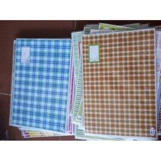 sấp 10 bao sách, bao tập có nhãn dán giấy lụa