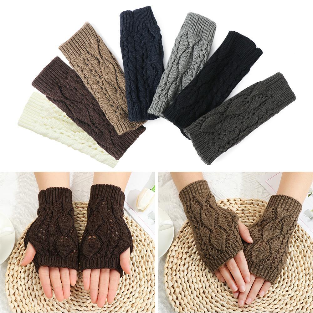 ME Găng Tay Len Hở Ngón Giữ Ấm