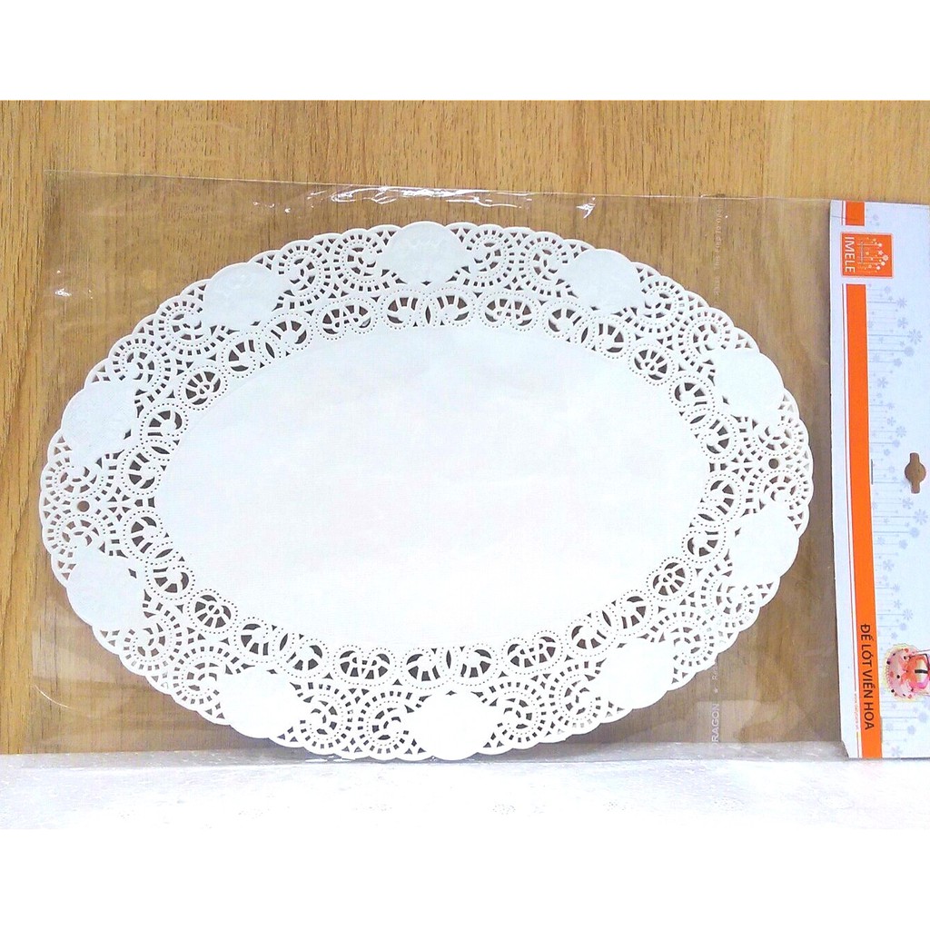 [Giá Sỉ] 345đ/cái Giấy Lót Viền Hoa Oval ( 250 tờ)