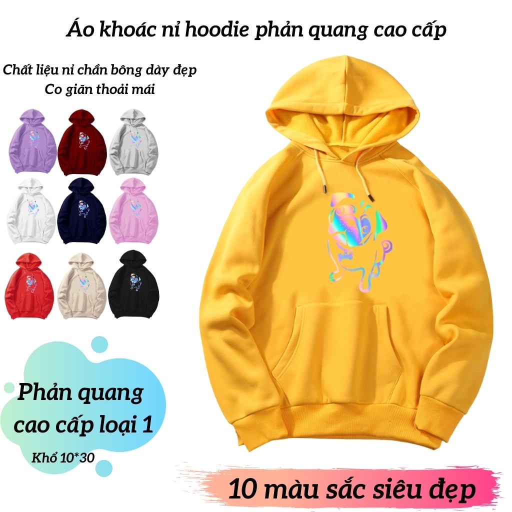 [MPVC] Áo khoác hoodie phản quang nỉ Chó Pug KN29 [ FREESHIP ] | BigBuy360 - bigbuy360.vn
