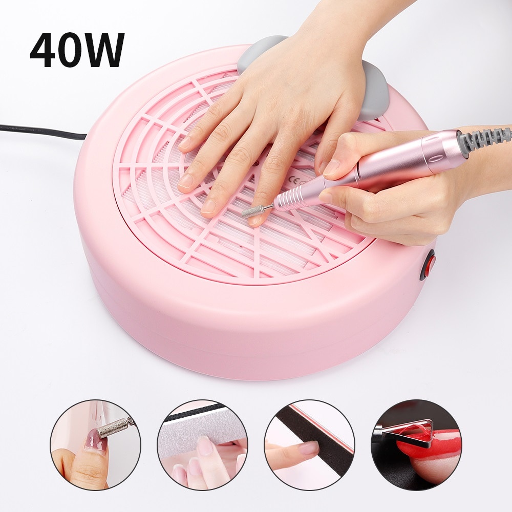 Foreverlily Máy Hút Bụi Làm Sạch Móng Tay Chuyên Dụng Công Suất 80W