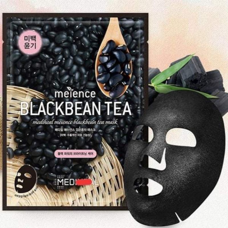 [Hàn] Mặt nạ cao cấp Trắng Hồng Mờ Sạm Nám Tàn Nhang Medical Black Bean Mask