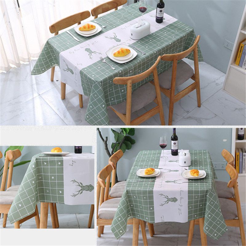 Khăn Trải Bàn Chống Thấm Nước / Dầu Đơn Giản Trang Trí Nhà Cửa