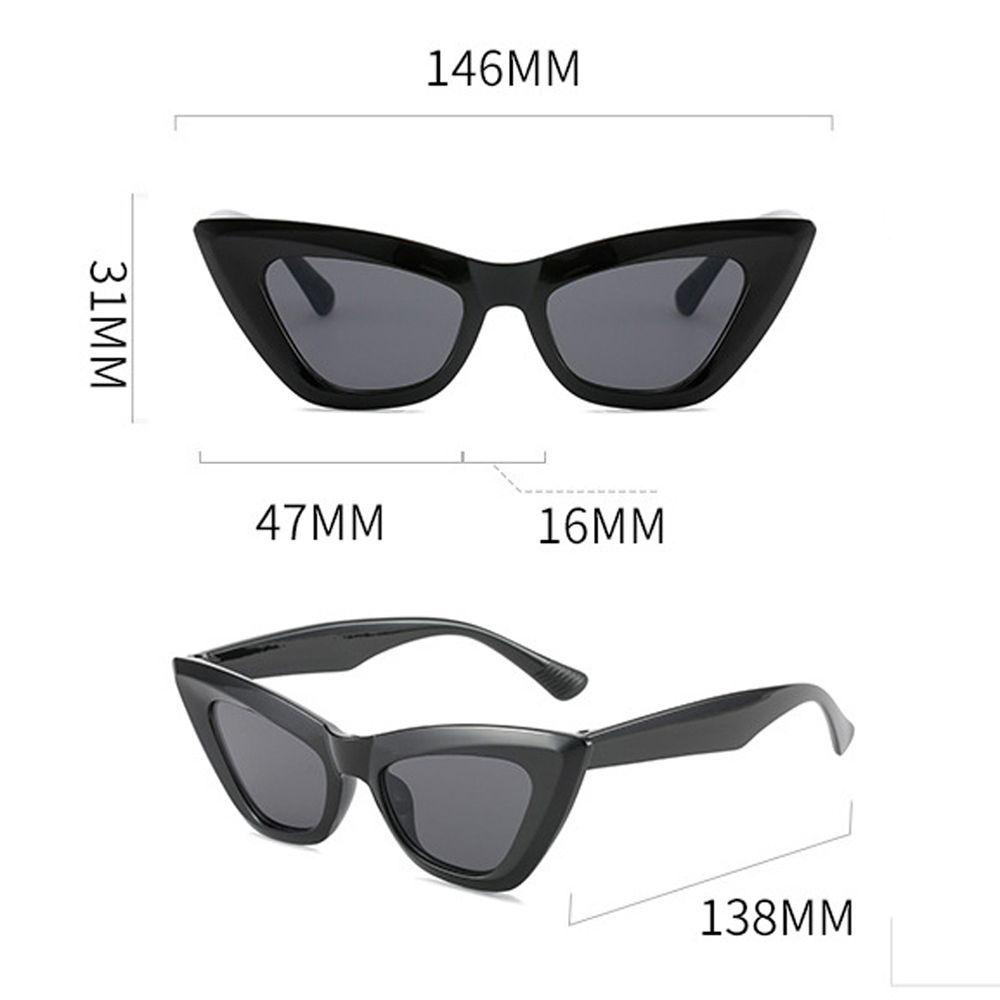 Kính Mát Gọng Mắt Mèo Tròng Tam Giác Chống Tia UV400 Thời Trang Cho Nữ