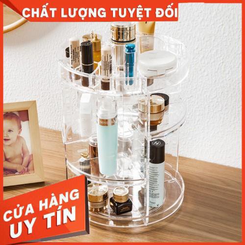 [XẢ KHO+FREE SHIP] Kệ mỹ phẩm xoay tròn 360