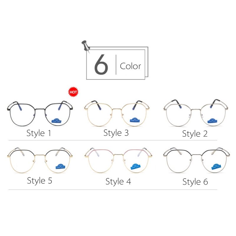 Eyeglasses Polygon Metal Frame Trendy New Eyewear For Women