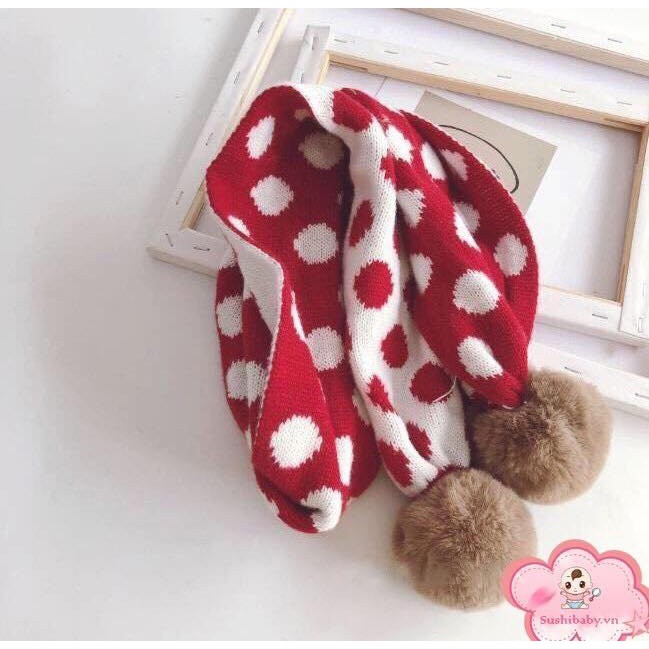 Khăn len cho bé xuất Hàn nhiều màu cho bé trai và bé gái chất liệu len mềm mại phong cách Hàn Quốc