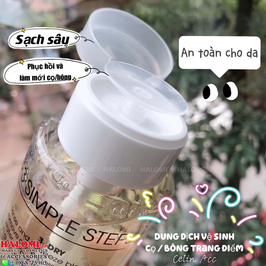 Nước giặt cọ Celin dung dịch vệ sinh dụng cụ makeup