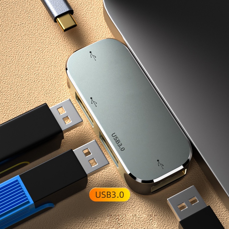 Bộ Chia 4 Cổng USB Type c 3 0 2 0 Cho Máy Tính / Điện Thoại