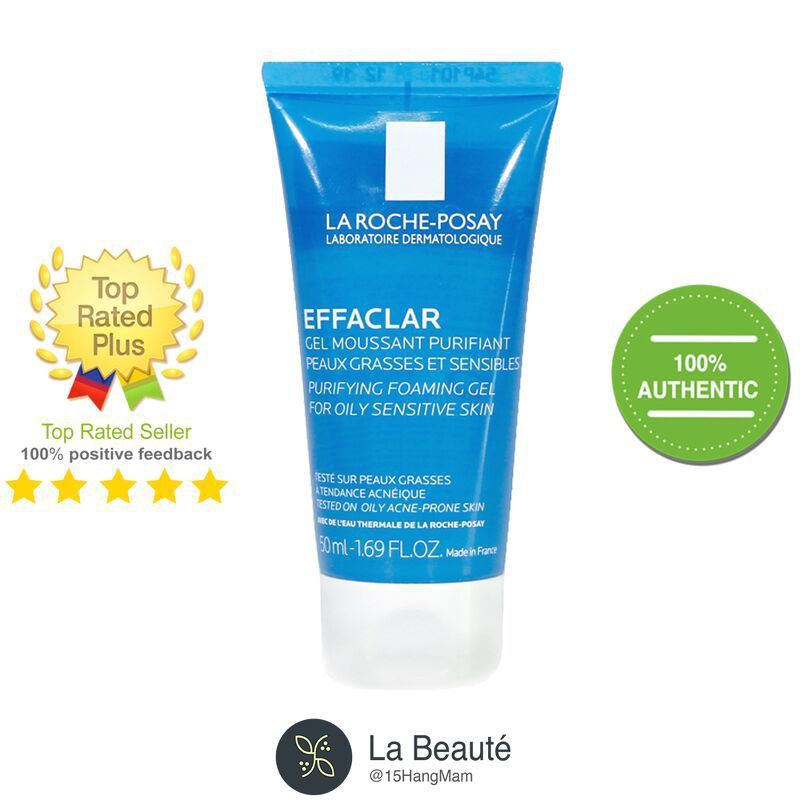 Sữa Rửa Mặt Cho Da Dầu Mụn, Nhạy Cảm - La Roche-Posay Effaclar Purifying Foaming Gel 50ml | BigBuy360 - bigbuy360.vn