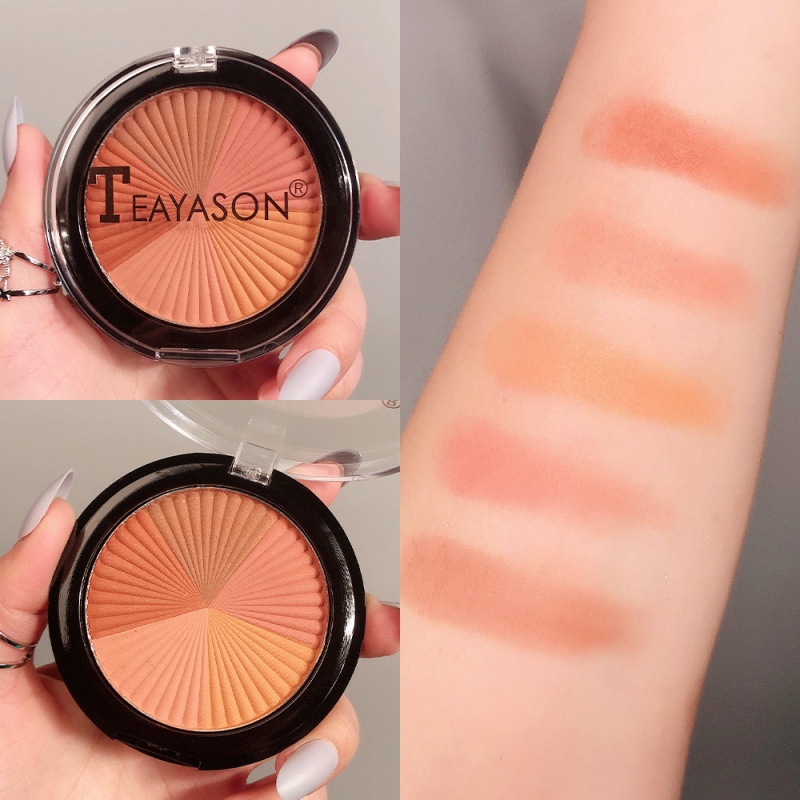 [Hàng mới về] Bảng phấn mắt Teayason tùy chọn màu sắc độ bóng cao chống thấm nước kèm cọ tiện lợi