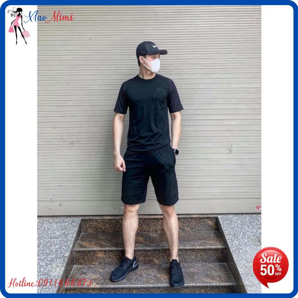 Bộ Thể Thao Nam Tay Loang Phối Lưới Thông Hơi