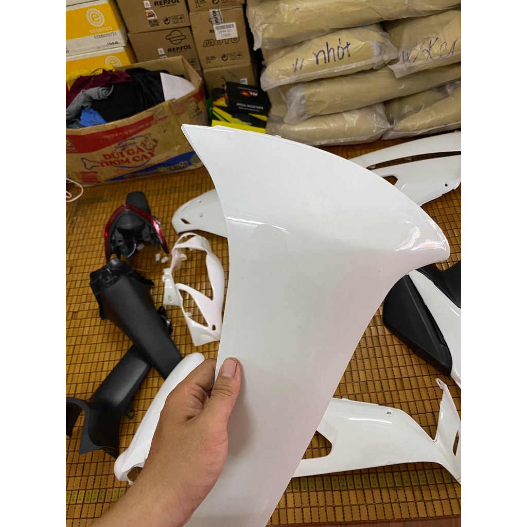 Dàn áo Wave A/Rs/S 100 hàng Việt Nam loại 1 màu Trắng