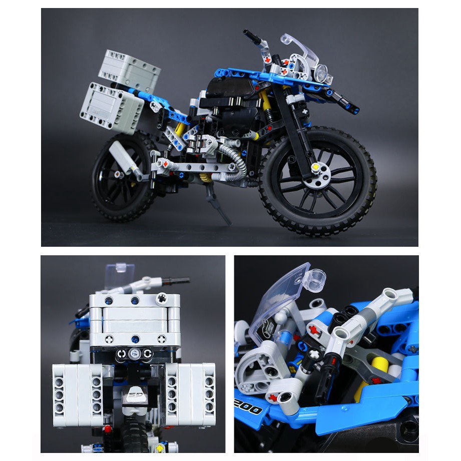 Compatible With  42063 Lepin 20032 BAMW R 1200 Gs Adventure Technic Building