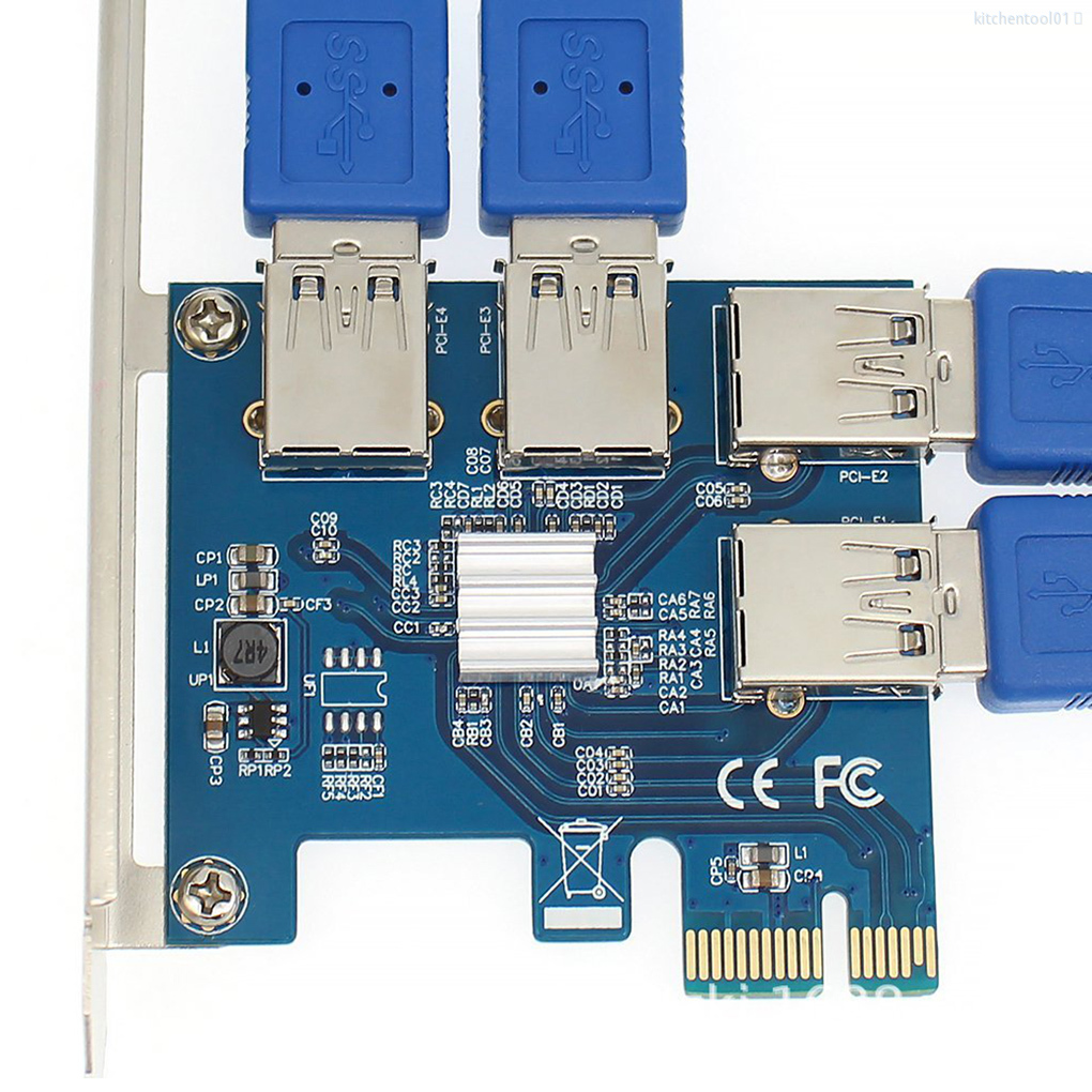Bo mạch mở rộng chuyển đổi PCI-E thành 4 cổng USB 3.0 cho hệ thống mining tiện lợi | BigBuy360 - bigbuy360.vn