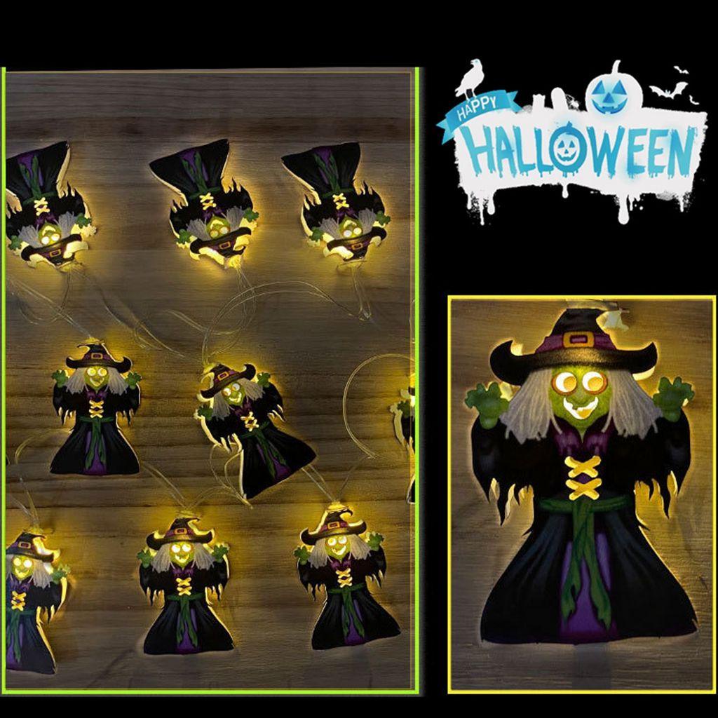 Dây Đèn LED 2m Hình Quả Bí Ngô Trang Trí Halloween