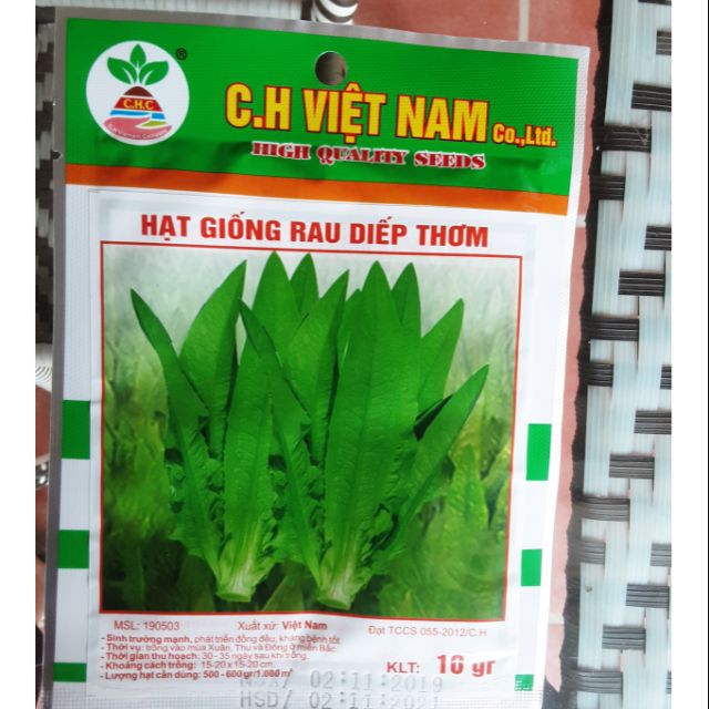 Hạt giống rau diếp thơm