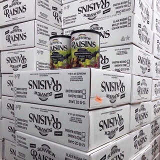 1 THÙNG NHO KHÔ THẬP CẨM MỸ SUNVIEW RAISINS 12 HỘP