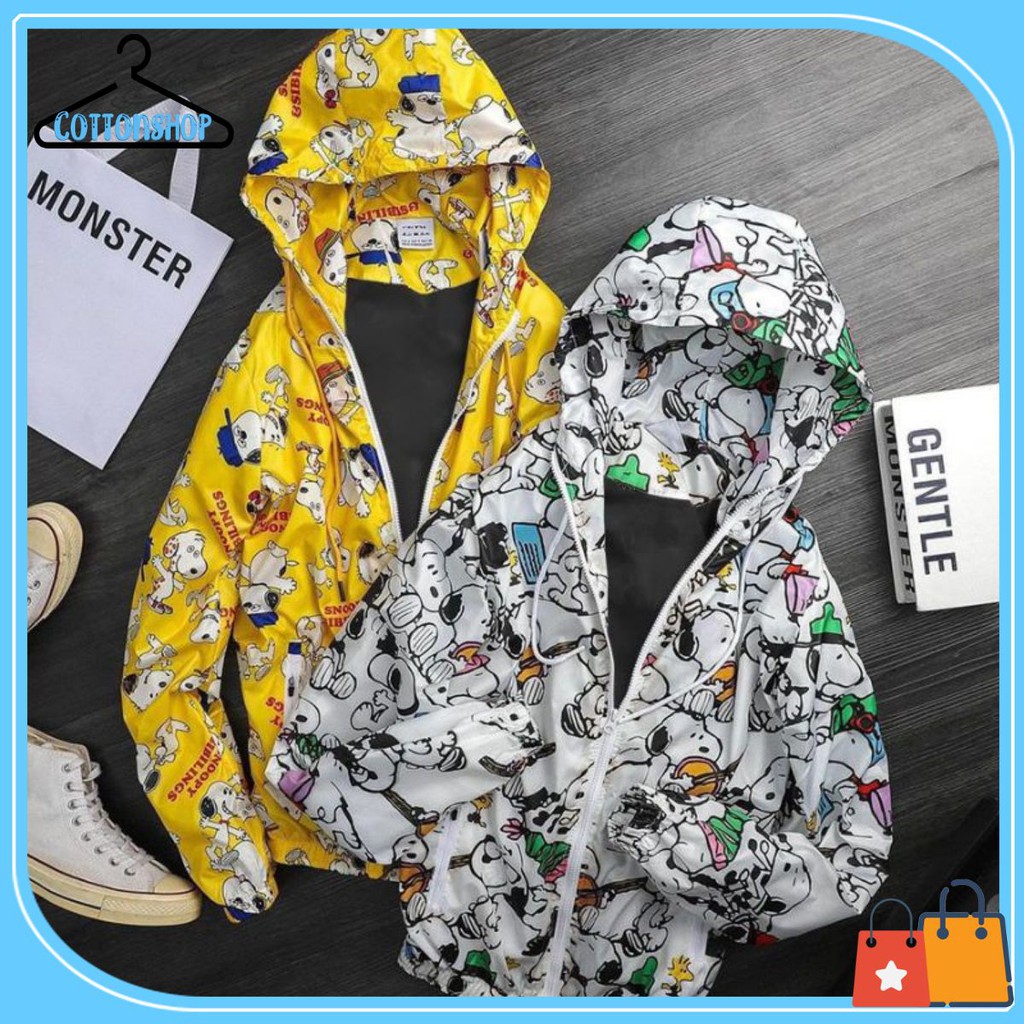 [Mã WASTMAY giảm 15% tối đa 30K đơn 150K] [Giá siêu rẻ] Áo khoác dù 3D họa tiết hoạt hình chó snoopy | BigBuy360 - bigbuy360.vn