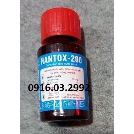 Thuốc trị ve rân bọ chét ruồi muỗi Hantox-200