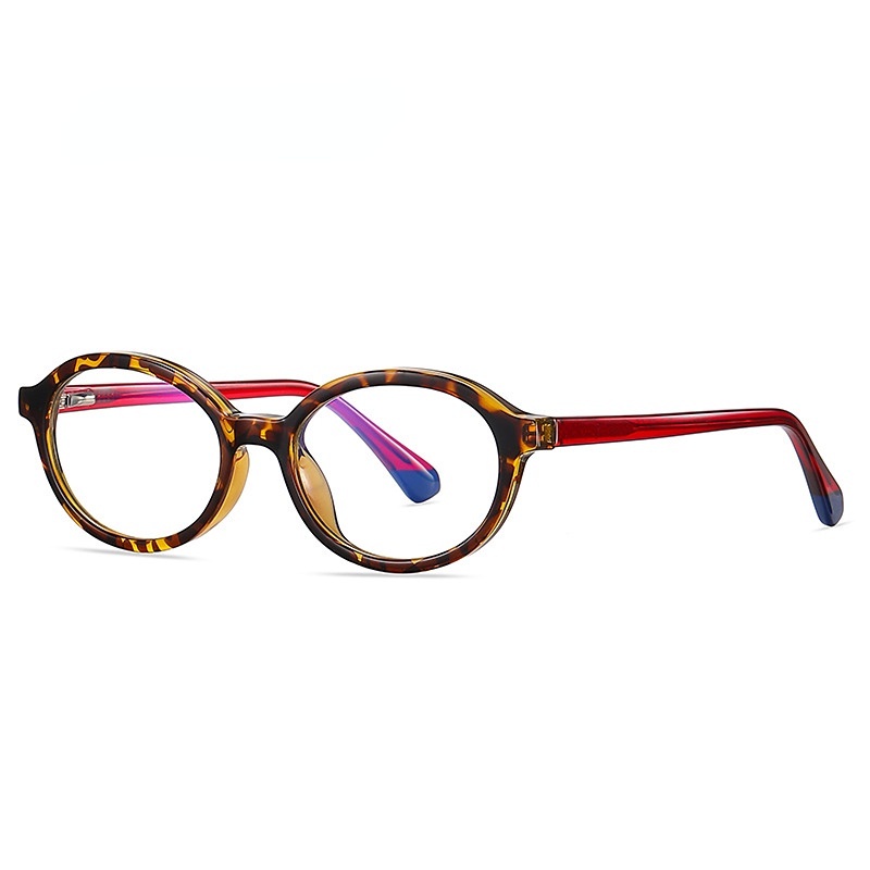 Mắt Kính Gọng Oval Chống Ánh Sáng Xanh Chất Lượng Cao Có Thể Thay Thế Cho Trẻ Em