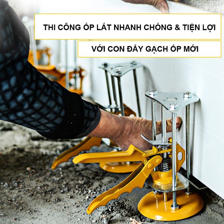 Kê Kích Gạch Chân Tường - Con Đội Lấy Cốt Gạch 03 Trụ - Tải Trọng Tối Đa 85kg