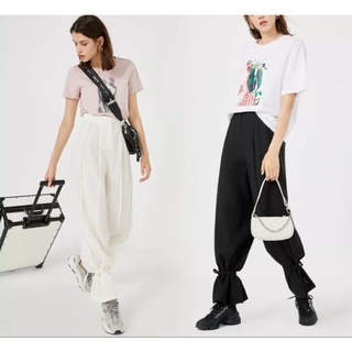Quần dài nữ lưng cao buộc ống hàng hiệu vero moda