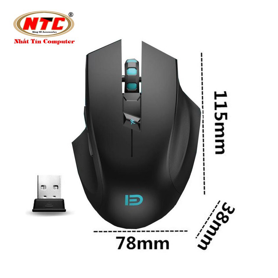 Chuột không dây Wireless 6D game FD i720 DPI 2400 Pin dùng liên tục 12 T