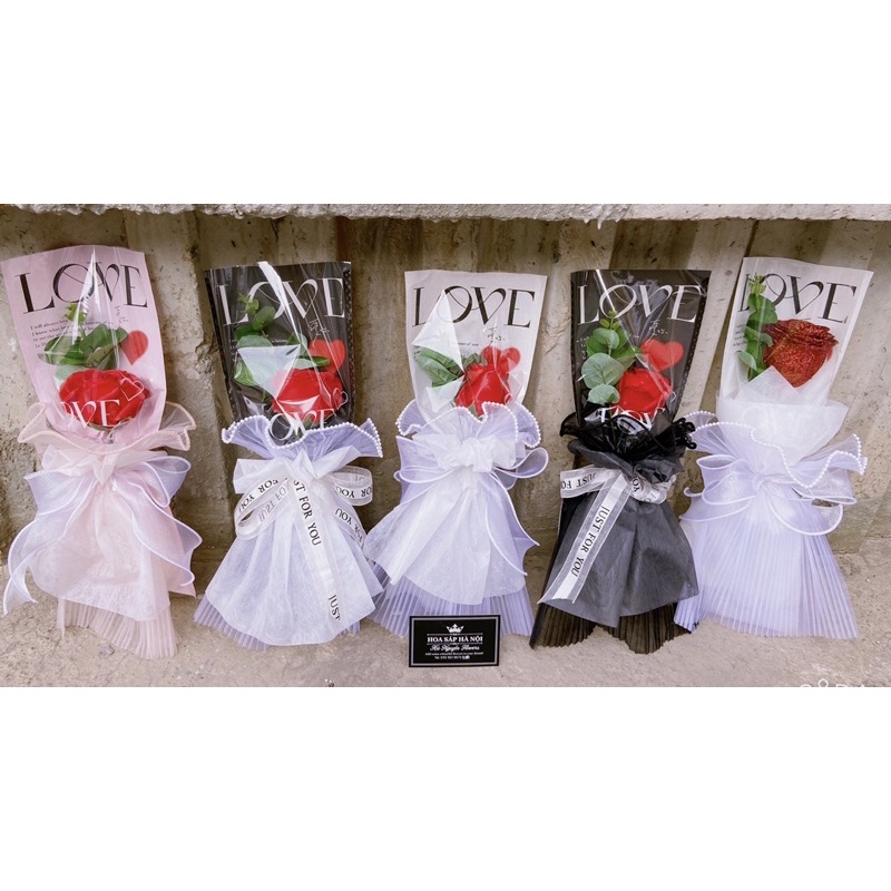 [QUÀ TẶNG 20/10]_ sét 1 bông tặng kèm túi thiệp từ 10 sét được giá sỉ