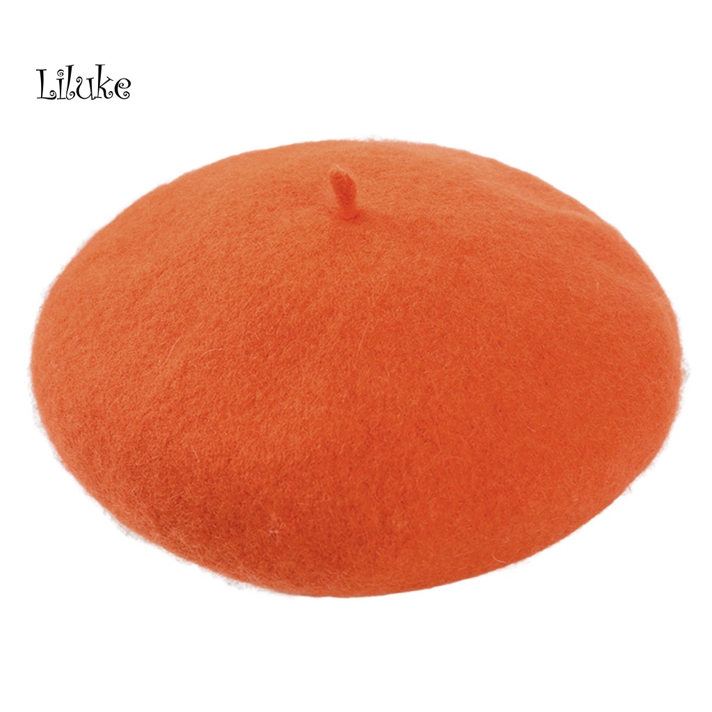 Mũ Beret Màu Trơn Thời Trang Thu Đông Cho Nữ Màu Sắc