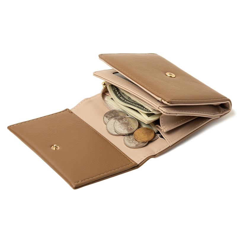 Ví Ngắn Đựng Thẻ Gập Ba Dành Cho Nữ