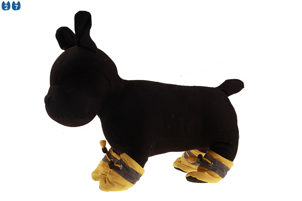 Bộ 4 chiếc giày 27pets chất liệu dày dặn dành cho thú cưng mang mùa đông kháng nước