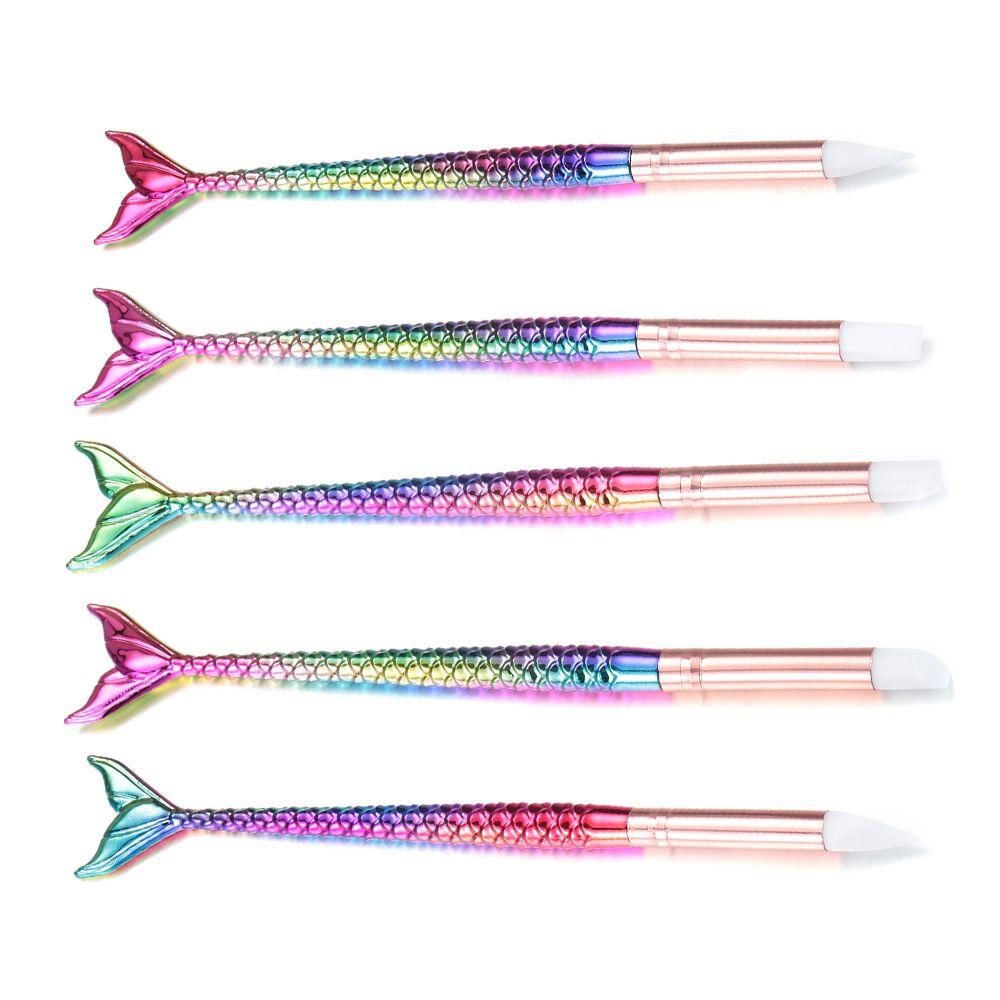 1 Cọ Trang Trí Móng Tay Đầu Silicone Họa Tiết Chấm Bi