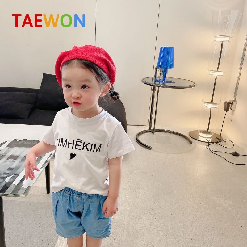 Áo thun Hàn Quốc bé trai bé gái đẹp xuất xịn trẻ em từ 1 đến 5 tuổi chất cotton Taewon Kids AT04