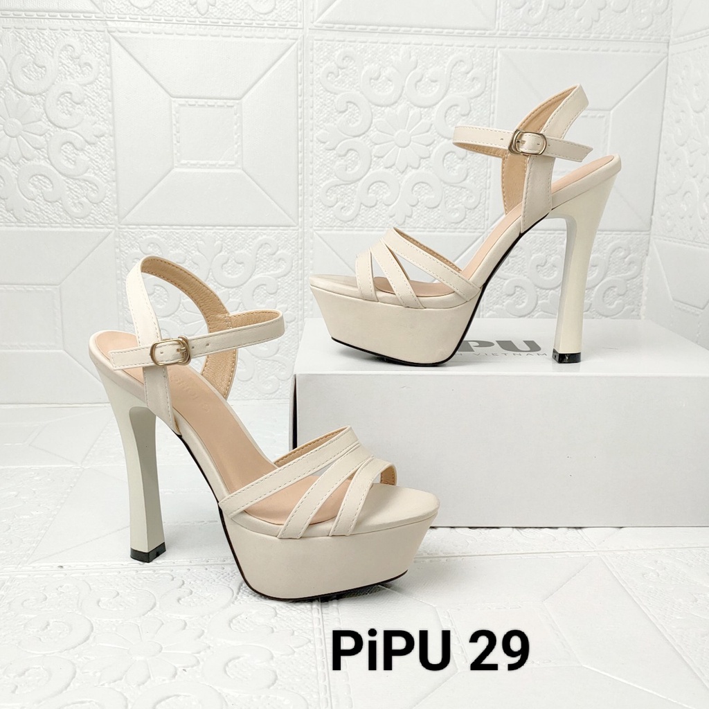 Giày cao gót đế đúp 13cm ,sandals cao gót thời trang, giày cưới,hao hậu catwalk, 29
