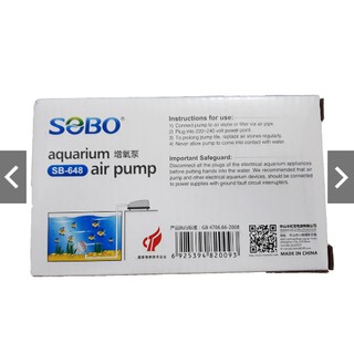 MÁY SỦI KHÍ OXY 2 VÒI SOBO SB-648/648A