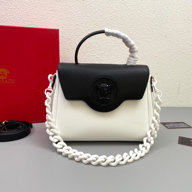 Túi xách/đeo vai dây xích sành điệu có nhiều màu medusa logo thương hiệu Versace da thật cao cấp