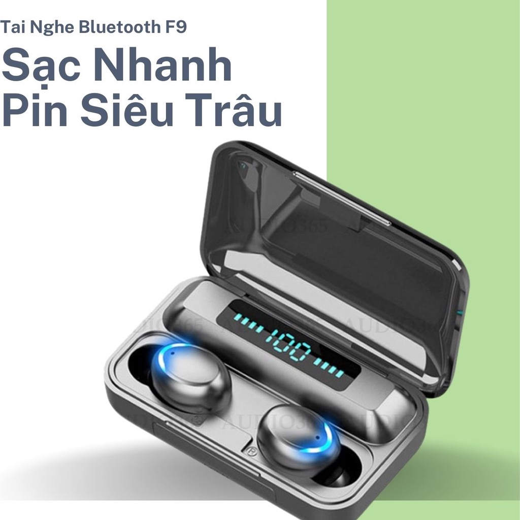 Tai Nghe Bluetooth Không Dây Amoi F9 Pro Bản Quốc Tế Sạc Nhanh Pin Siêu Trâu Chống Ồn Kèm Sạc Dự Phòng Angola_Shop