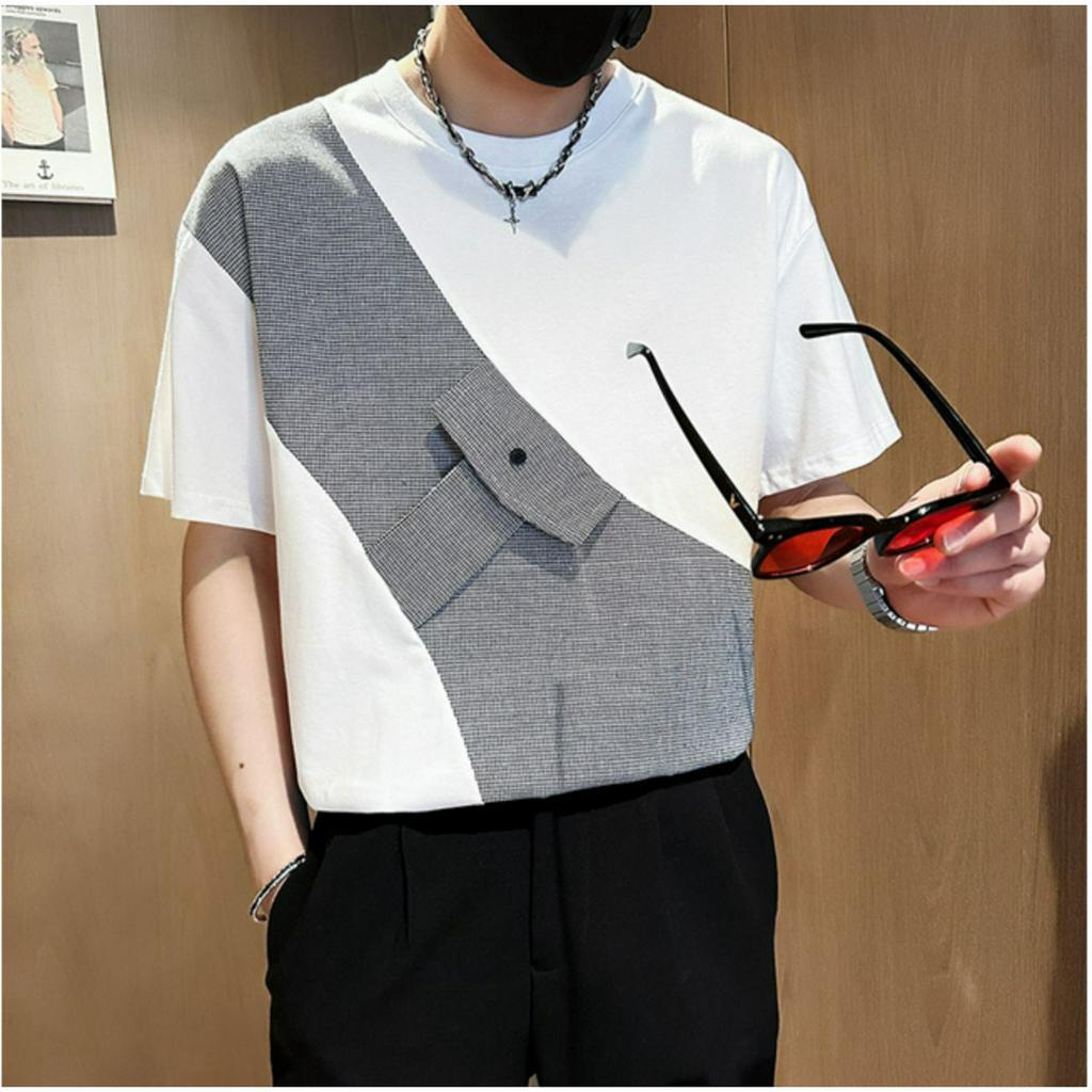 áo thun, áo thun nam cộc tay hàng thiết kế cáo cấp phối màu phong cách hàn quốc, trẻ trung, cá tính và năng động - H71