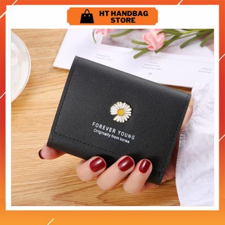 Ví nữ mini cầm tay hoa cúc dễ thương nhỏ gọn bỏ túi thời trang cao cấp đẹp giá rẻ VN03