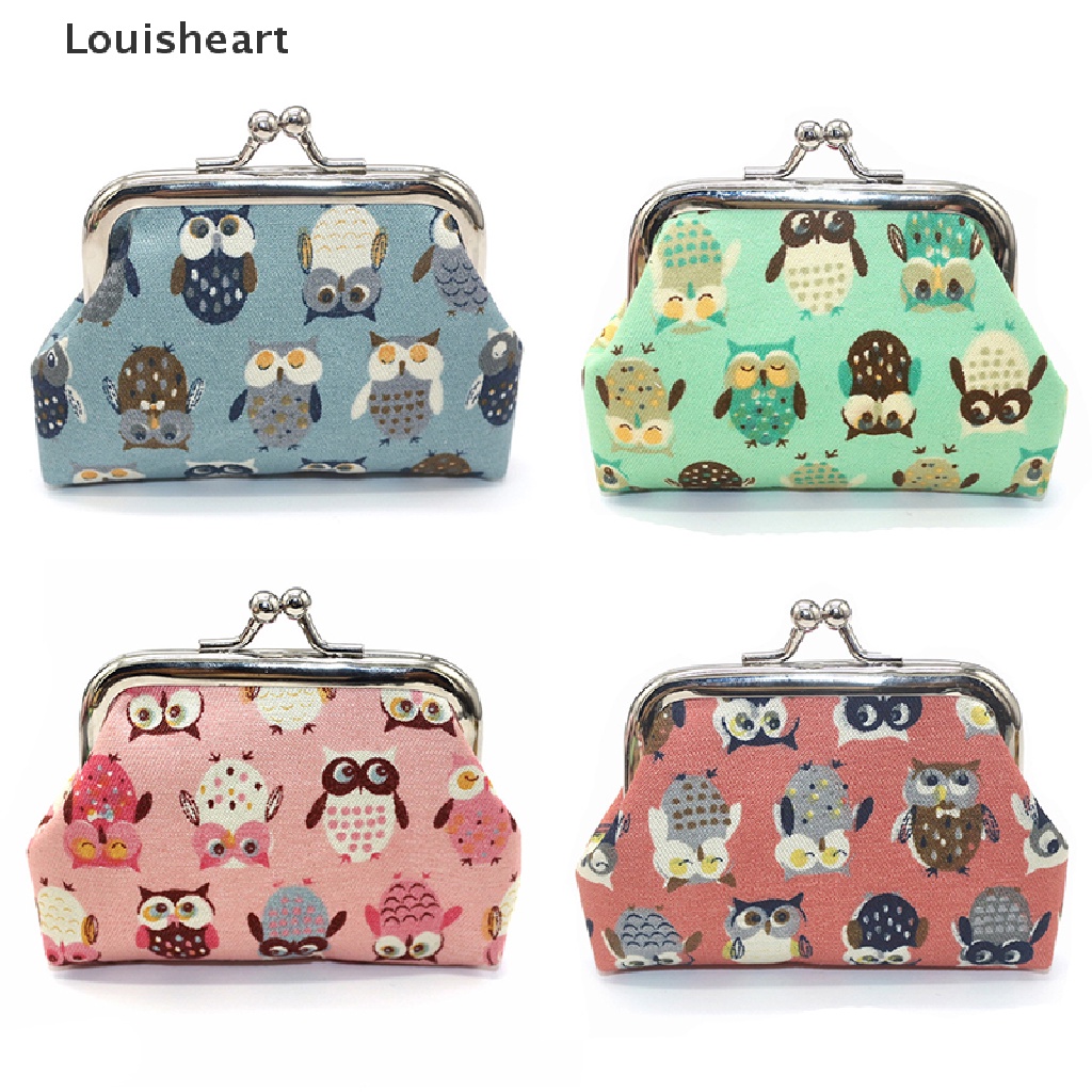 Ví Đựng Tiền Xu Louisheart In Họa Tiết Cú Mèo Xinh Xắn