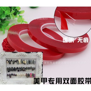 Băng dính đỏ tạo fan 2 mặt