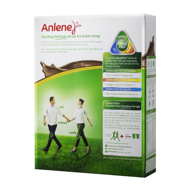 Sữa bột Anlene Gold Movepro Hộp 440g chocolate