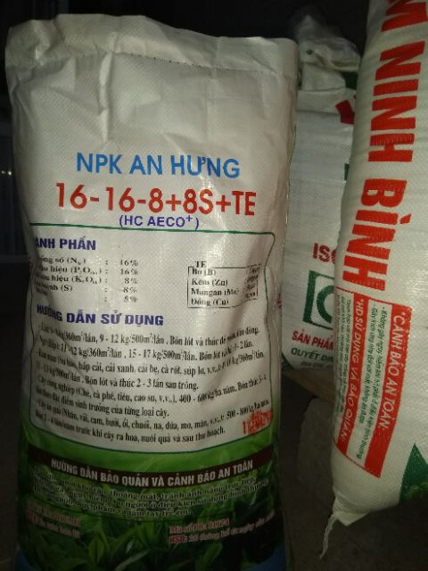 0.5 kg nkp 16-16-8+8S+TE bón cho các loại cây trồng