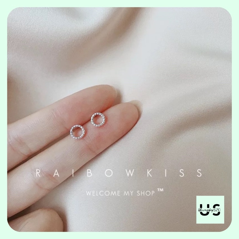 K10 Khuyên tai bạc 925 nhiều hình xinh đẹp đáng yêu kiểu Hàn Quốc Ulzzangshop520